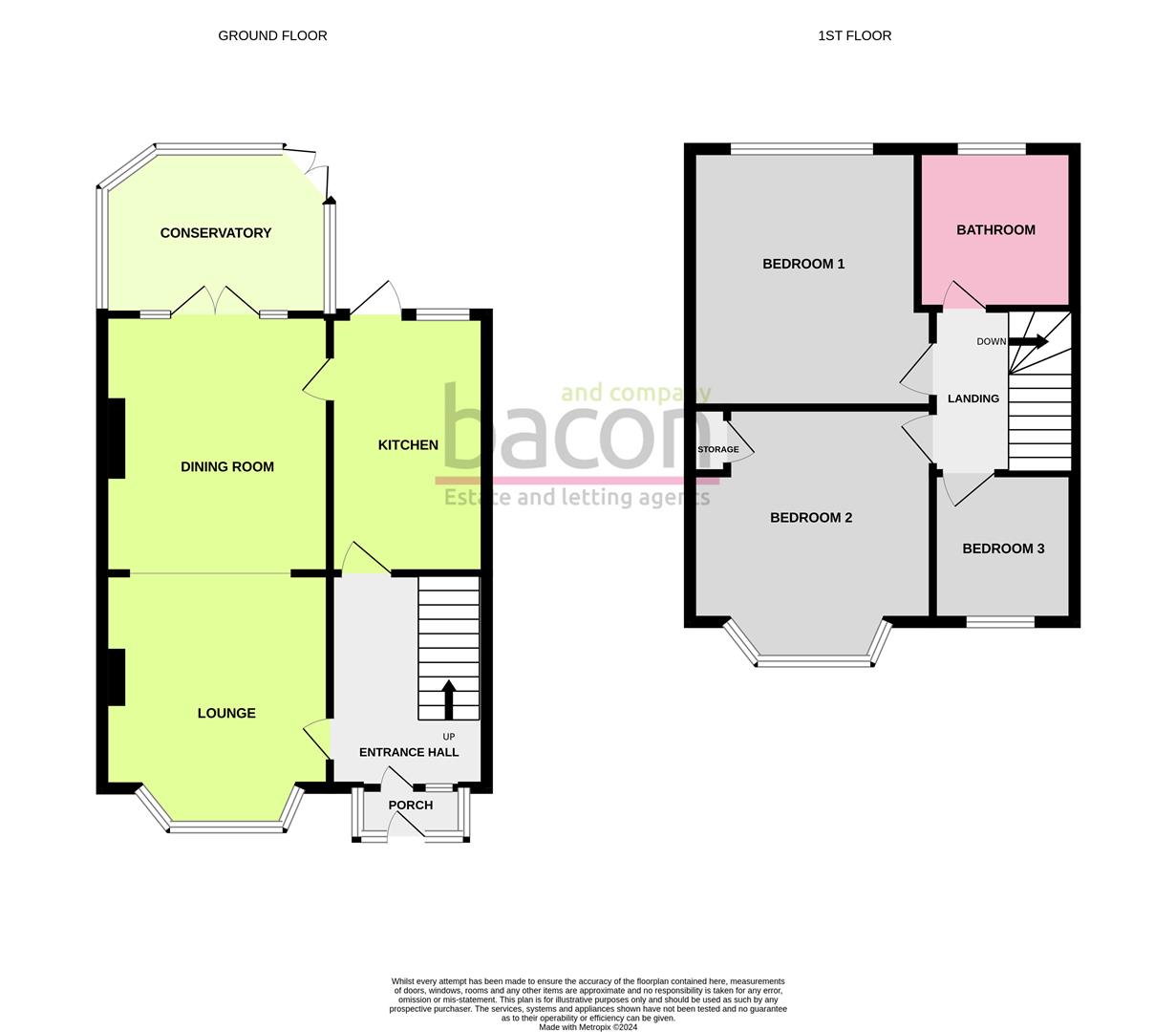 Floor Plan | House - Mid Terrace | Goldsmith Road, Worthing, BN14 | To Let